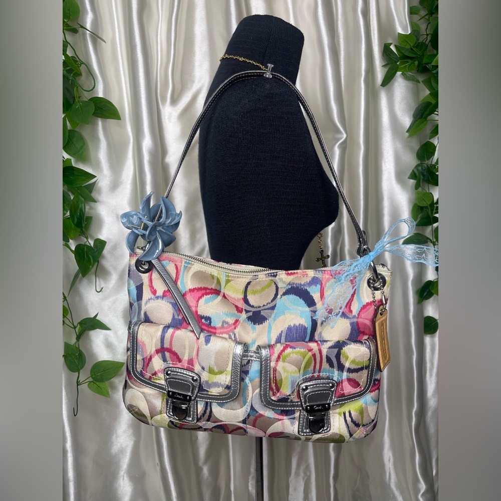 Coach Multicolor Circle Pattern Shoulder Bag - image 1